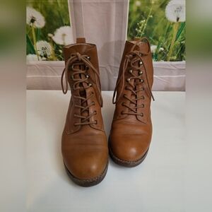 Madewell Leather Lace-Up Ankle Boots – Size 6.5 (Style AA202, Fall 2019)